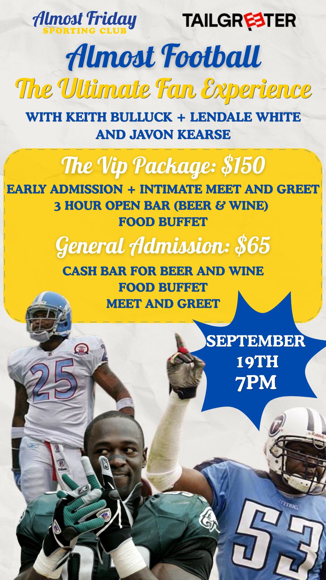 Tailgreeters x AFSC - 9.19 Pregame